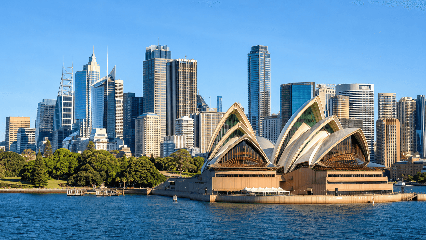 Sydney Opera House and CBD skyline for Pristine Co. commercial cleaning
